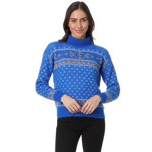 Toad & Co Toddy Sweater Womens Medium Nautical Fair Isle Turtleneck GBO2887