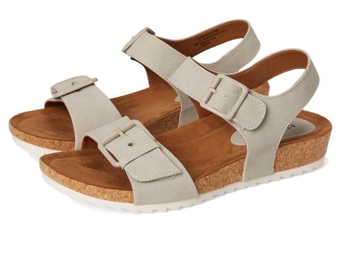 Eurosoft Glinda ES0062338 Sandals Womens 7 M Mist Gray Adjustable Strap Hawk2893