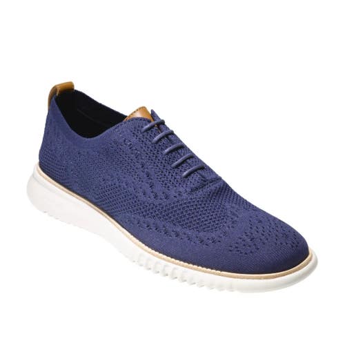 Cole Haan 2.Zerogrand C27569 Oxford Mens 15 D Marine Blue Wingtip Shoes Hawk2907