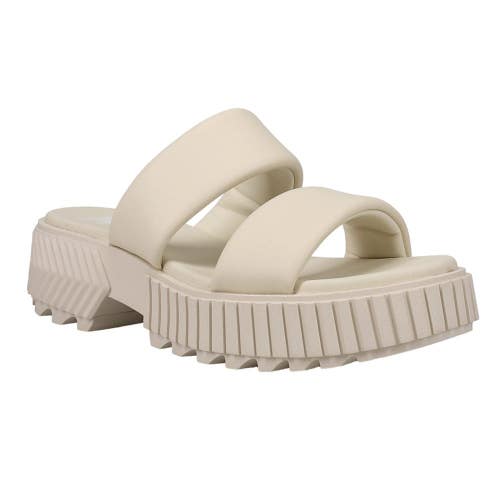 Sorel Ona Streetworks 2069911-191 Sandal Women 7.5 B Beige Leather Slide JZZ1371
