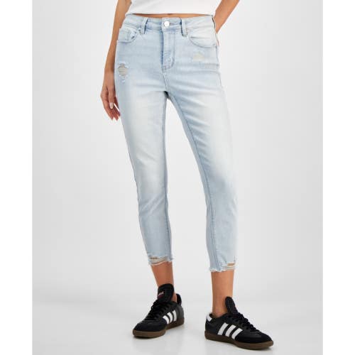 Indigo Rein Curvy Jeans Women's 3X25 Blue Mid-Rise Light Wash Cropped PALL64