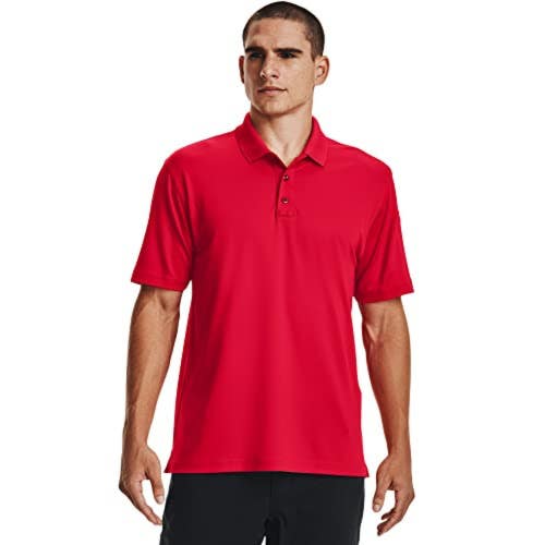 Under Armour Tactical Performance 2.0 Polo Shirt Men's 2XL Red Stretch GBO2816