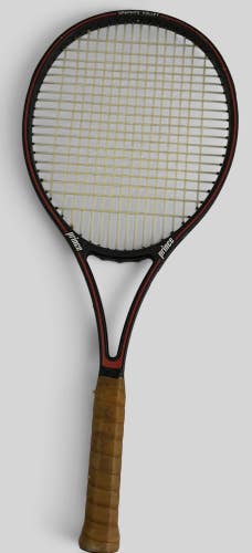 VTG 1986 Prince Graphite Volley Series 110 4 5/8 leather grip EUC