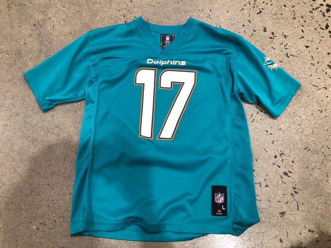 Youth Large Miami Dolphins Ryan Tannehill #17 Football Jersey