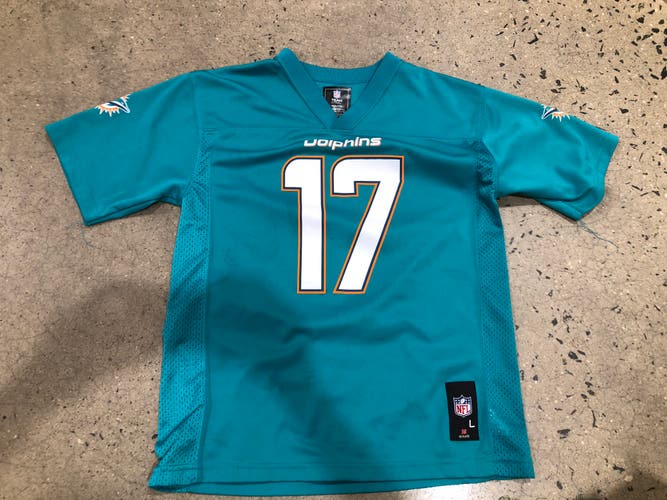 Youth Large Miami Dolphins Ryan Tannehill #17 Football Jersey