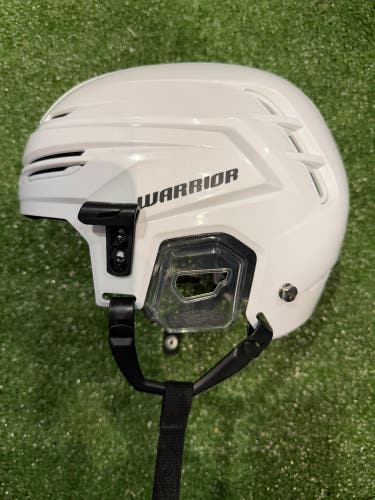White Medium Warrior Alpha One Pro Helmet (Used)