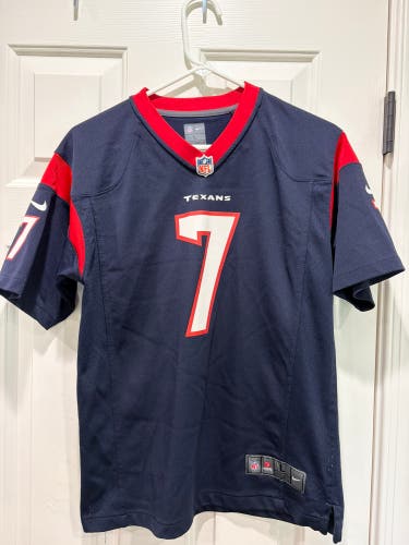 Navy Youth Large Boys CJ Stroud #7 Jersey (Used)