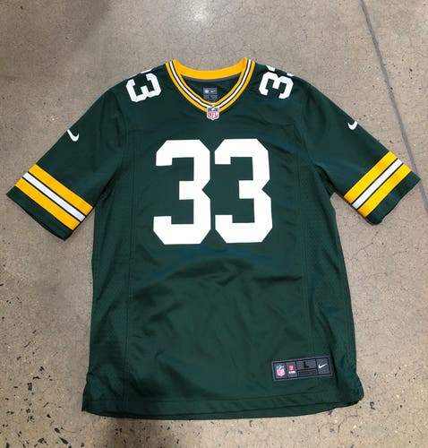 Men's Large Greenbay Packers Aaron Jones #33 Football Jersey