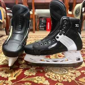 Black/White 2024 CCM Tacks 652 Pro Hockey Skates Pro Stock 8 (New)