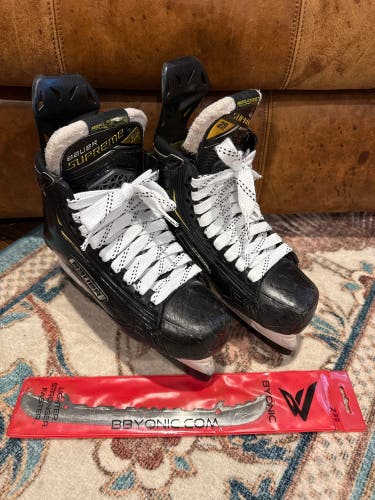 Bauer Supreme 2S Pro Hockey Skates - Size 4.5D w/ LS5 Blade Upgrade (Used)
