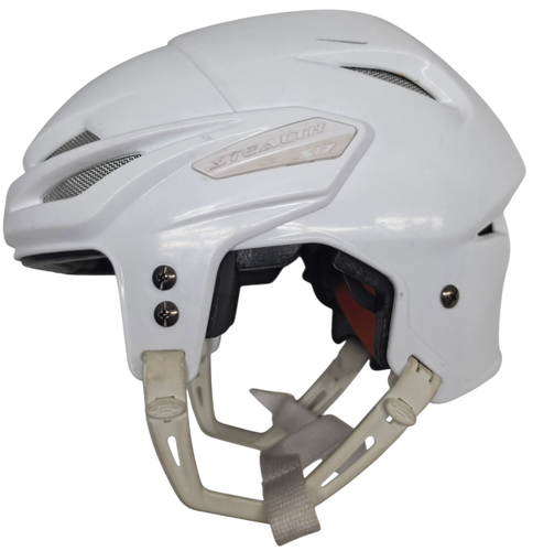 Easton Stealth S17 White Senior Small Hockey Helmet Used (15935)