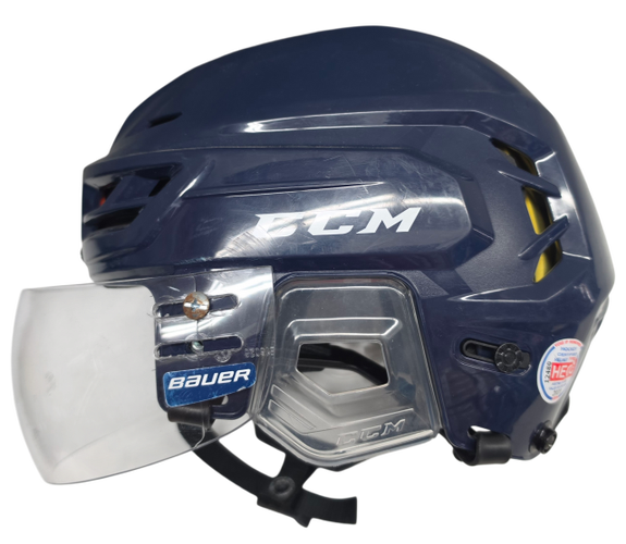 CCM TACKS 310 STOCK HOCKEY HELMET SMALL NAVY (15936)