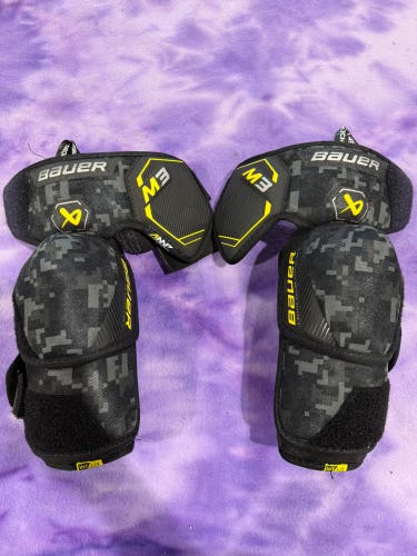 Intermediate Large Bauer Supreme M3 Elbow Pads (Used)