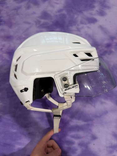 White Large CCM Tacks 710 Helmet (Used)