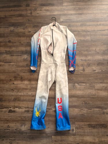 Unisex Small Spyder U.S. Ski Team Ski Suit (Used) FIS Legal