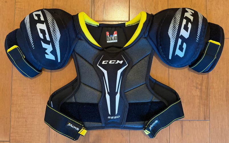 CCM Tacks 9550 Junior Large Ice Hockey Shoulder Pads (JR L) - Mint