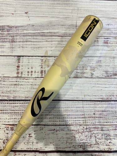 2025 Rawlings Icon Composite Bat BBCOR Certified (-3) Composite 28 oz 31" (Used)