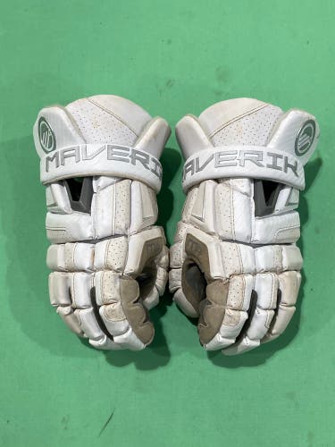 Used Medium Maverik M6 Lacrosse Gloves 12"