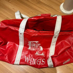 NOJHL Pro Stock Elliot Lake Red Wings Hockey Player Bag (Used)