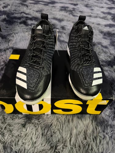 Black Men's Size M 9.0 (W 10.0) Adult Adidas Boost Icon 3 Low Top Metal (New)