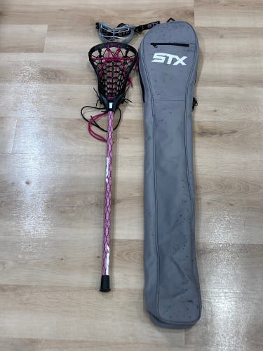 Used STX Girl's Lacrosse Starter Kit | Stick, Goggles, Bag