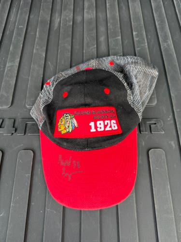 Reid Simpson Chicago Blackhawks Signed hat