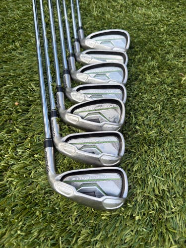 Men's TaylorMade Rocketballz HL Right Handed Iron Set Stiff Flex (Used)