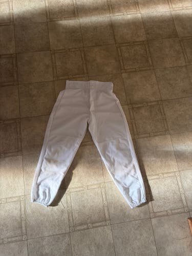 White Men's Small Youth Alleson Game Pants (Used)