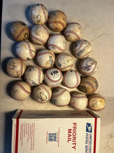 20 Used 4U–6U Safety Baseballs – Soft Practice Balls – Various Brands