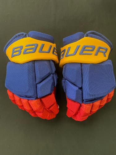 BAUER 2S PRO STOCK GLOVES 13” DEVILS REVERSE RETRO