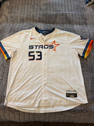 Houston Astros Christian Javier Adult XXL Nike Jersey (New)