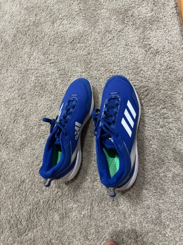 Blue Men's Size M 12.0 (W 13.0) Adult Adidas Icon Low Top Metal (New)