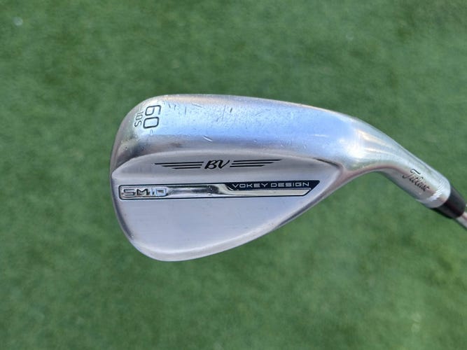 2024 Titleist Vokey SM10 Tour Chrome Right Handed Wedge Wedge Flex 60 Degree Steel Shaft (Used)