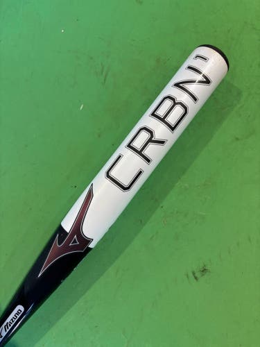 White 2024 Mizuno CRBN1 Composite Bat (-10) 21 oz 31"
