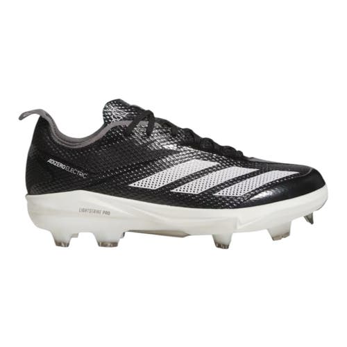 new men's 8 ADIZERO ELECTRIC 2.0 TPU CLEATS Black White JI1489 Baseball Cleats