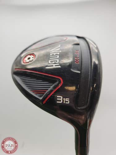WENGH FS-200 3 WOOD 15* REG STOCK GRAPHITE  GOOD