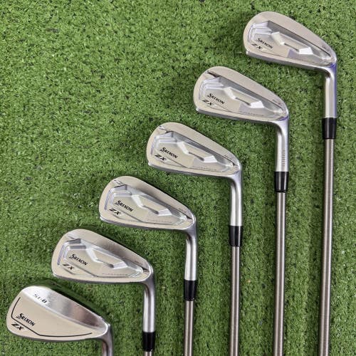 Srixon ZX7 MKII Iron Set 6-PW AW Aerotech Steelfiber i95 Regular Flex Pured