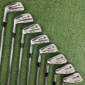 Wilson Sam Snead Blue Ridge Iron Set 3-PW Matched Flex Steel Left Handed