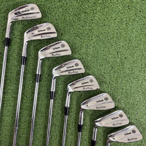 Wilson Sam Snead Blue Ridge Iron Set 3-PW Matched Flex Steel Left Handed