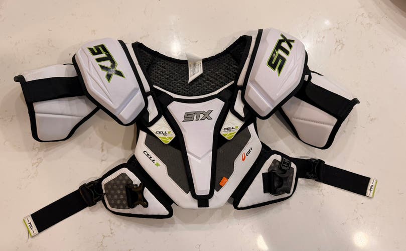 Large Youth STX Cell VI Shoulder Pads (Used)