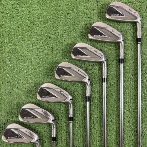 Taylormade Stealth Iron Set 5-PW AW KBS Max MT Regular Flex 85g Steel