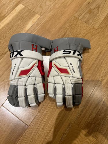 Harvard Team Issued STX Cell III Lacrosse Gloves