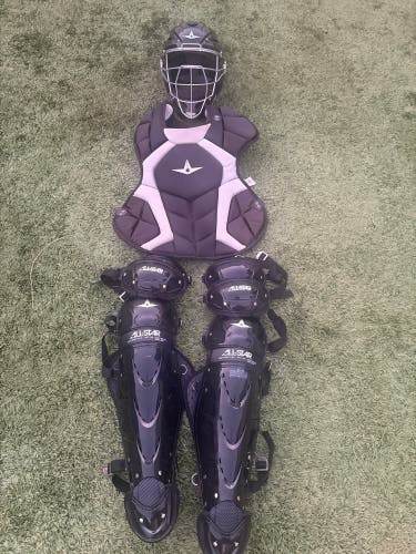 Black/Gray All Star System 7 Axis Catcher's Set (Used)