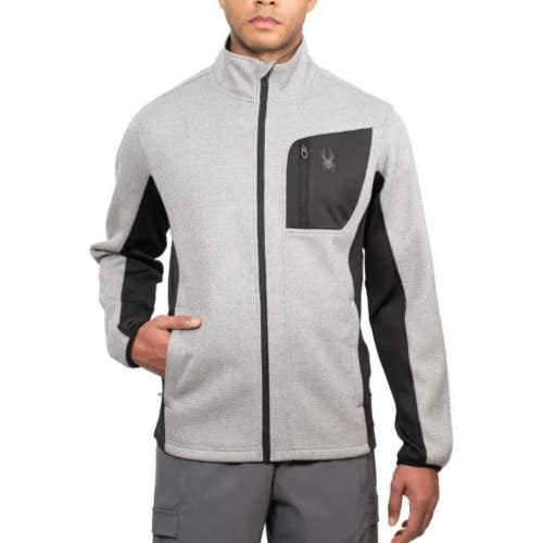 NWT SPYDER CORE SWEATSHIRT FULL ZIP THICK FLEECE WARM MEN SIZE M $140