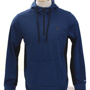 NWT SPYDER  ACTIVE HOODIE 1/4 ZIPPER ATHLETIC SWEATSHIRT MEN SIZE XL