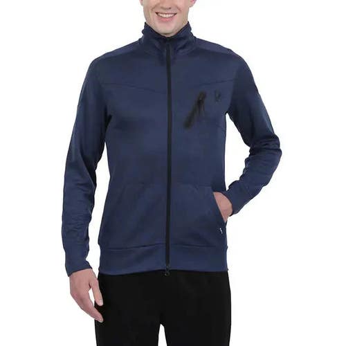 NWT SPYDER ACTIVE ATHLETIC ZIP-UP STRETCH SWEATSHIRT JACKET MEN SIZE L $100