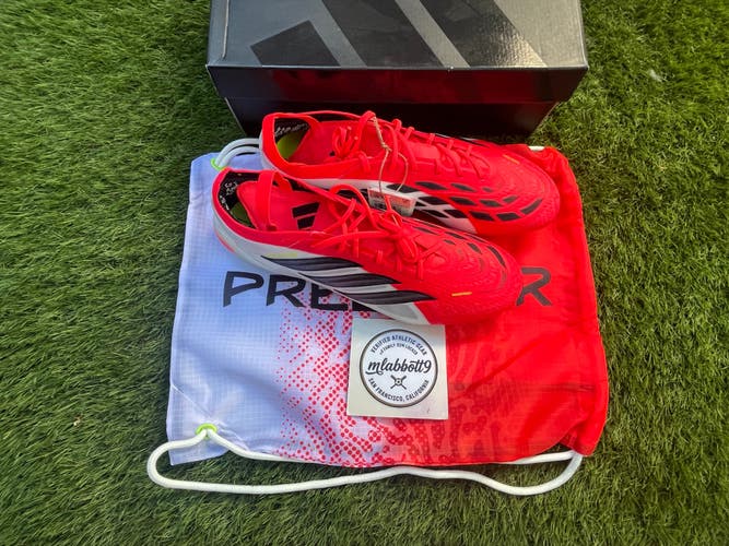 Adidas Predator Elite FT FG Fold-Over Tongue Lucid Red JS0380 - Size 10 Brand New (DS)