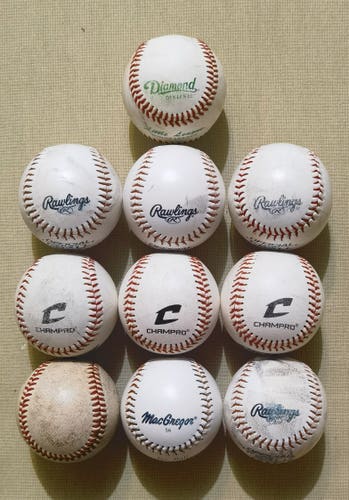Baseballs (soft)12 Pack (1 Dozen) (Used)