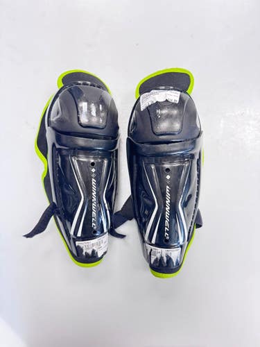 Used WinnWell SHIN Junior Shin Guards Black 8" 11860-S000313370