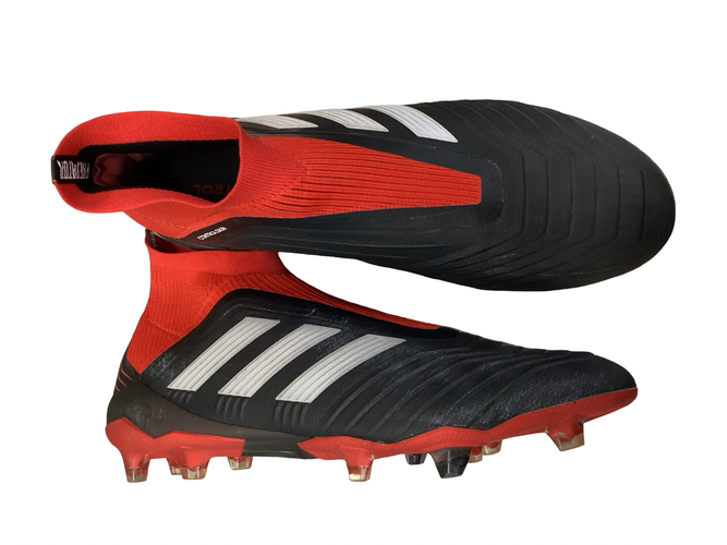 Used Adidas Soccer Cleats Black And Red Senior 10.5 11613-S000187530